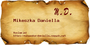 Mikeszka Daniella névjegykártya